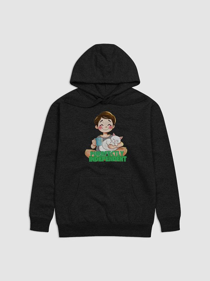 Purrfectly Independent Unisex Hoodie- Male product image (1)