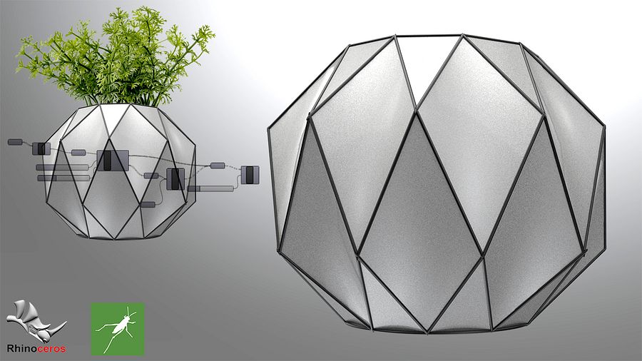 Lunchbox Vase Parametric Design Grasshopper Rhino Files Download product image (1)
