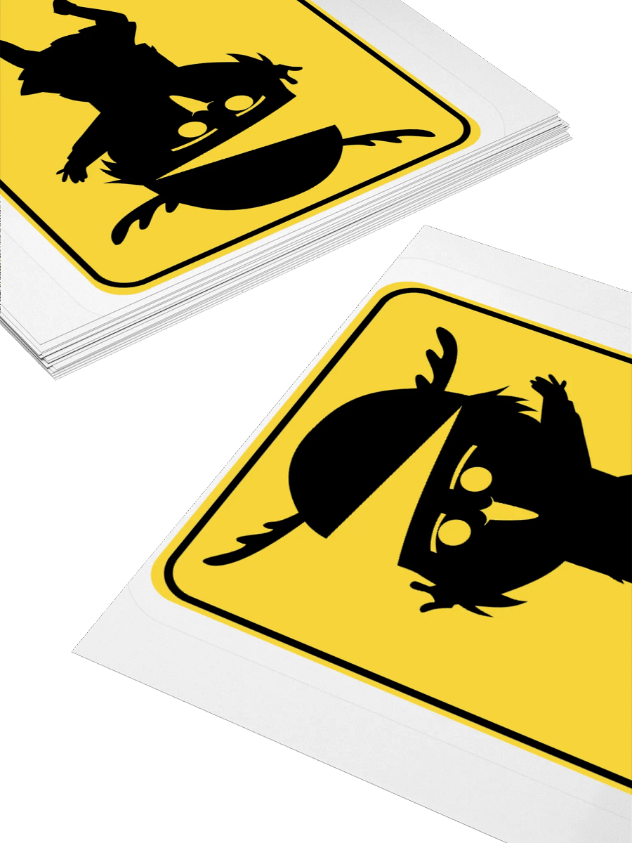 Shikanoko Noko Deer Warning Sign 飛び出し注意 - Sticker product image (4)
