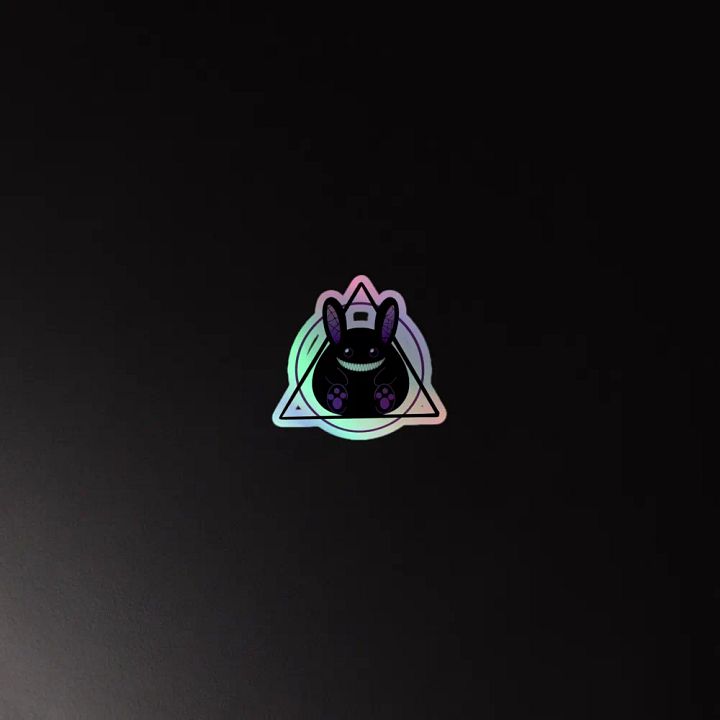 Glowing Grin Holographic Sticker Sheet product image (4)