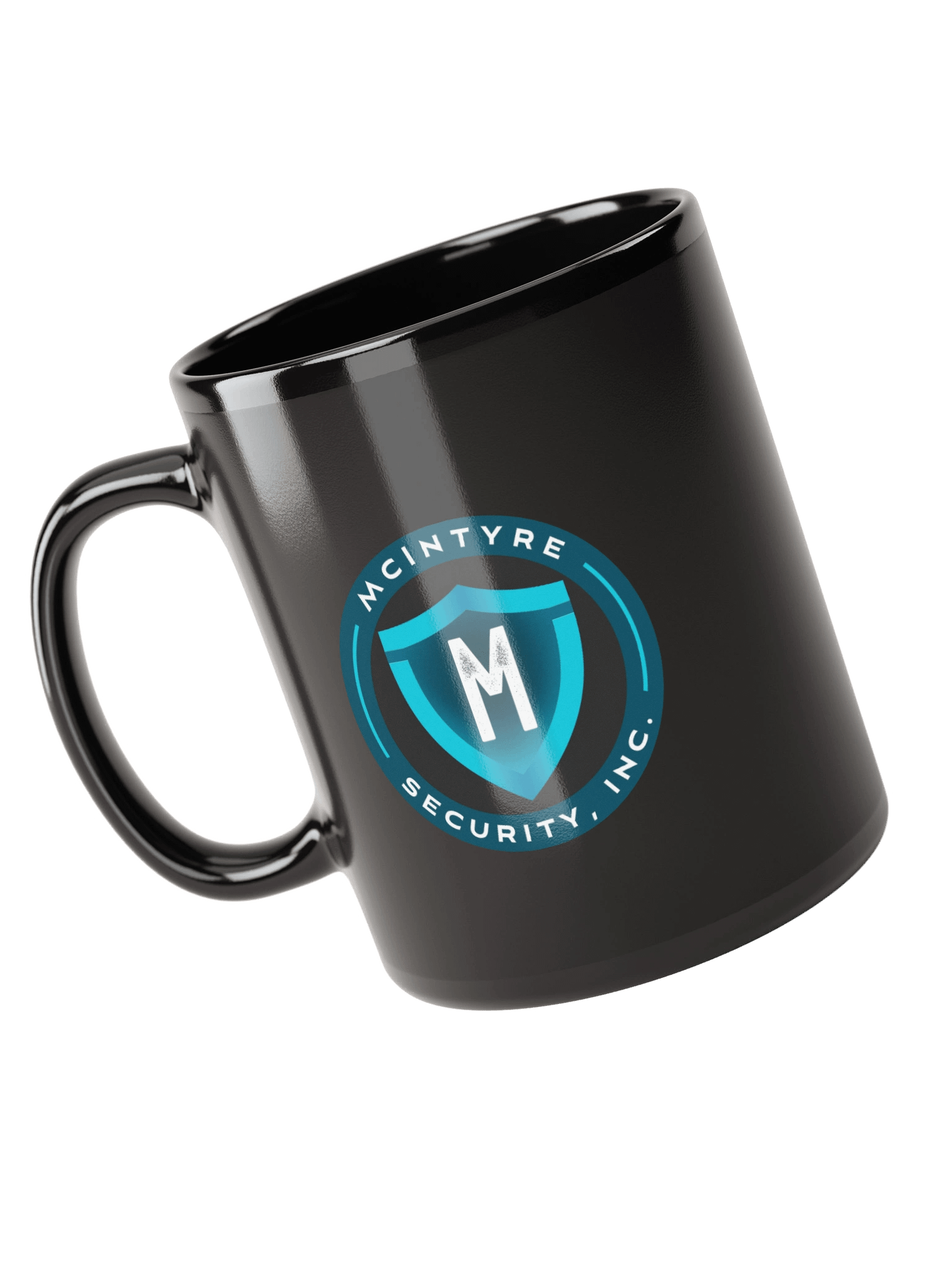 Black Ceramic Mug - McIntyre Security Inc Logo product image (6)