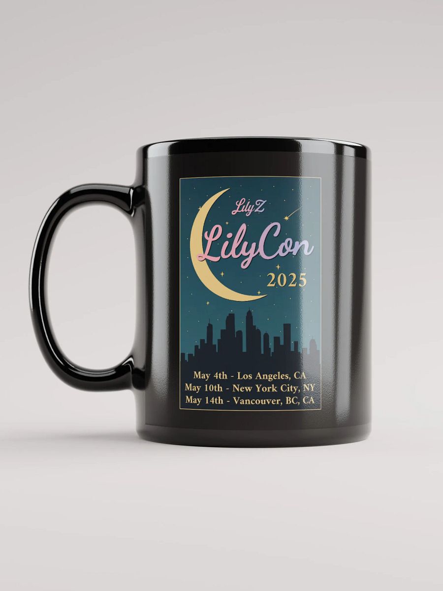 LilyCon 2025 Black Mug product image (3)