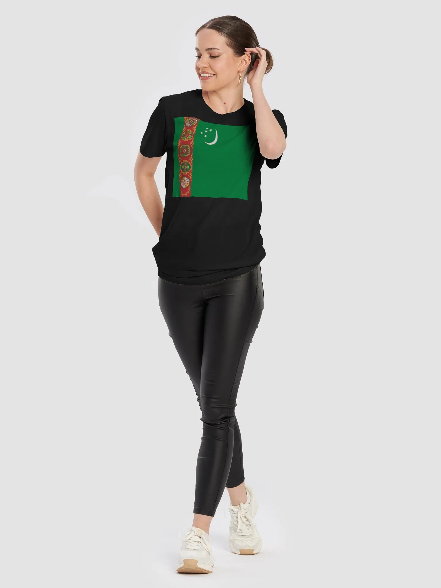Graphic Grove Unisex Turkmenistan Flag Patriotic T-Shirt - Cotton product image (2)