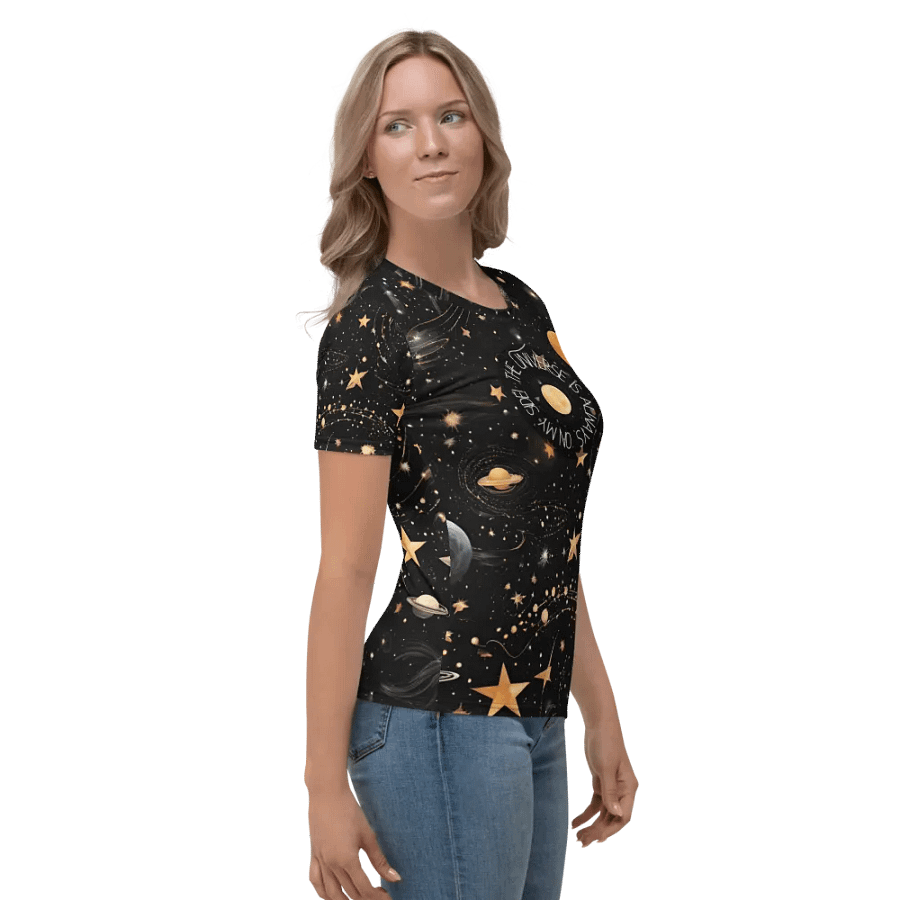 Cosmic Whimsy All-Over Print Women's Tee product image (4)