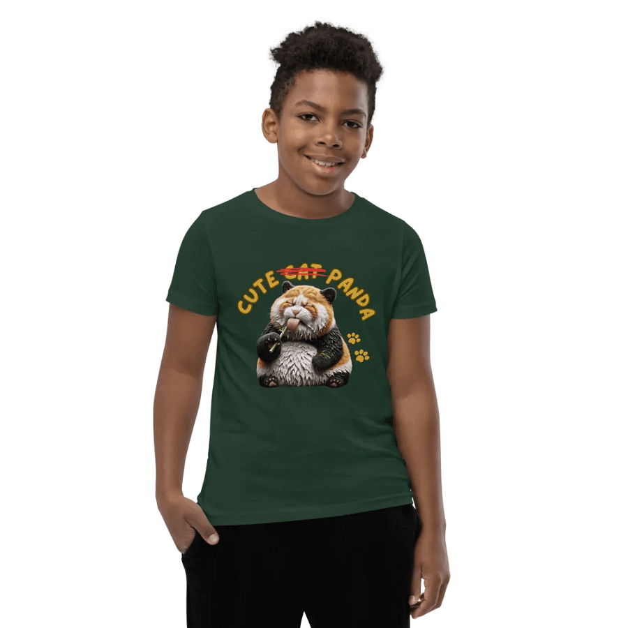 'Cute Not Cat But Panda' Youth T-Shirt 🐱🐼😄 product image (8)