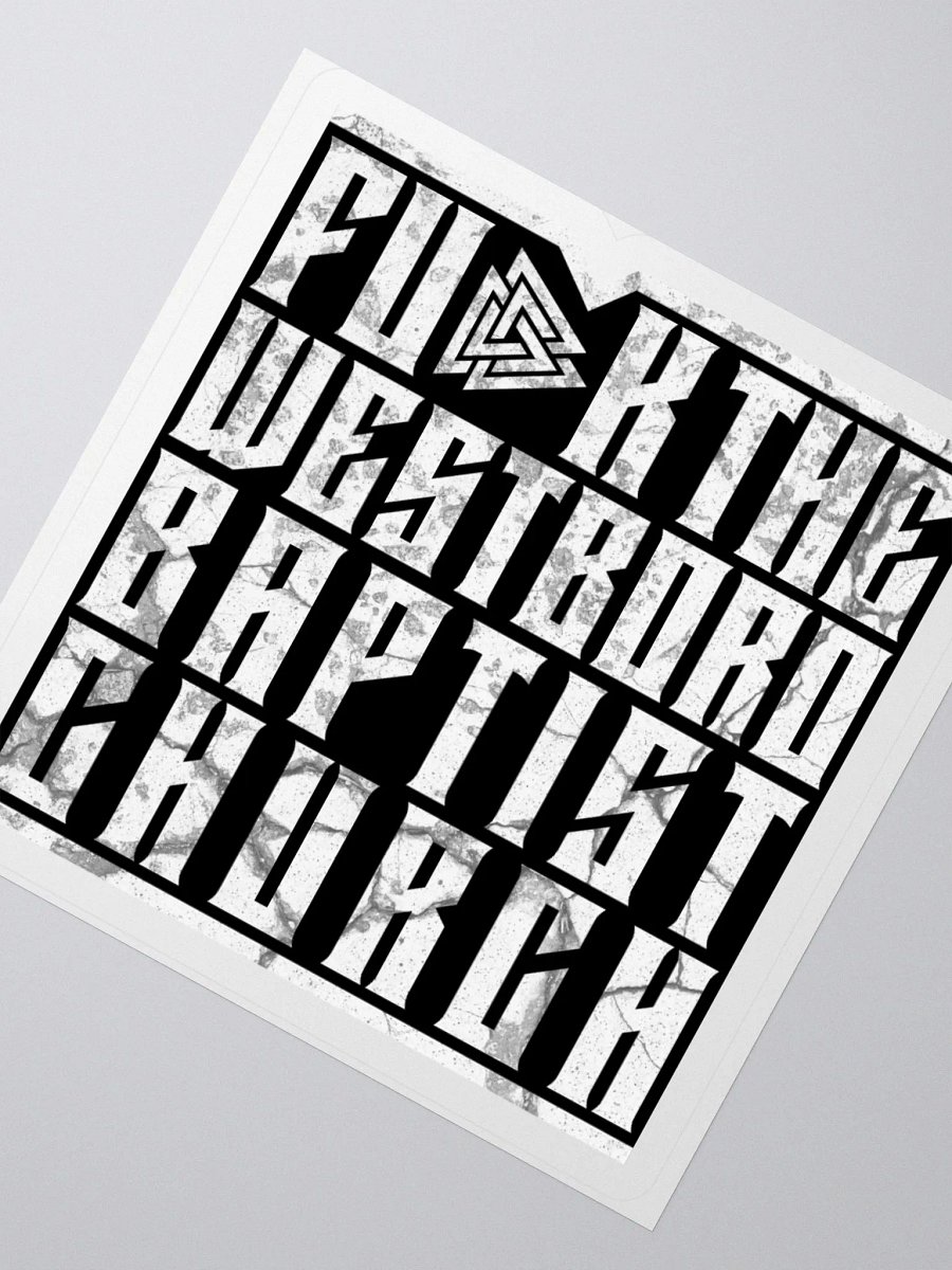 Fu-k the Westboro Baptist Church Alt - Diecut Sticker product image (2)