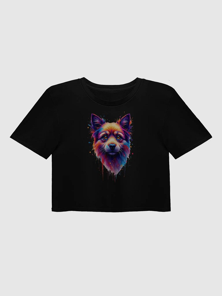 Vibrant Dog Portrait Crop Top product image (3)