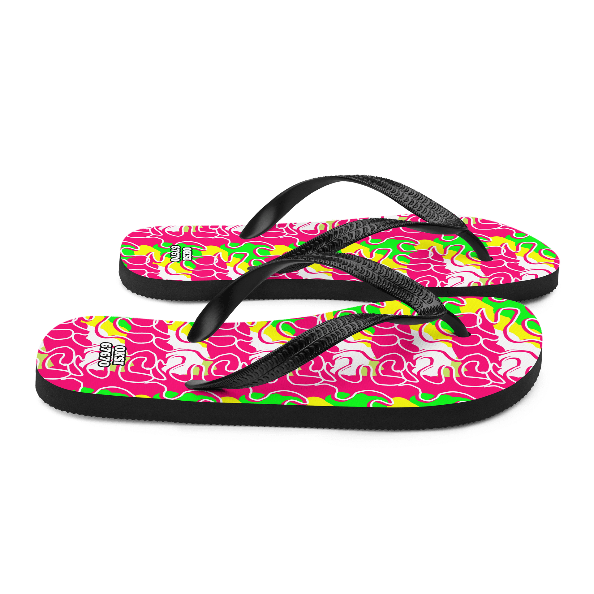Vibrant Wave Custom Flip-Flops product image (6)