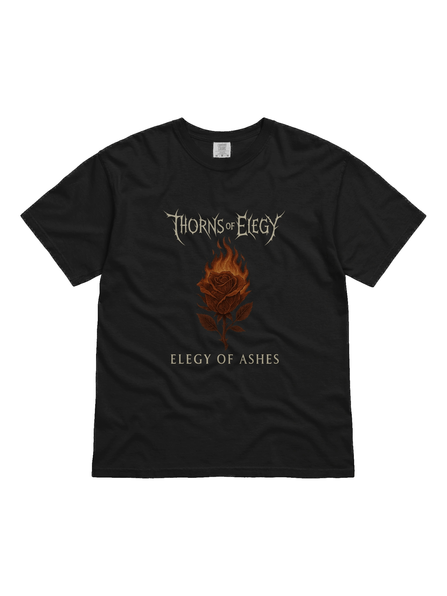 Thorns of Elegy – Elegy of Ashes Burning Rose Tee product image (1)
