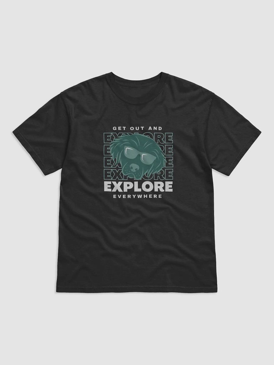 Seconds to Go Exploration Pigment Dyed T-Shirt White and Green Graphic product image (3)