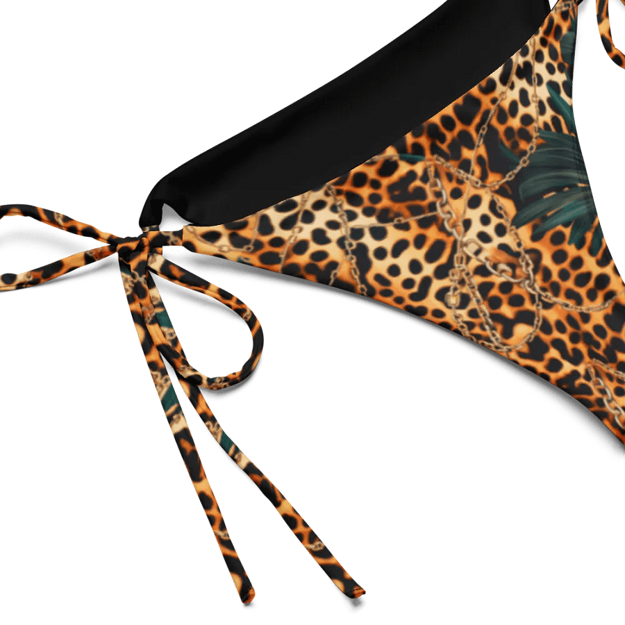 Safari Luxe Leopard & Palm String Bikini Bottom product image (2)