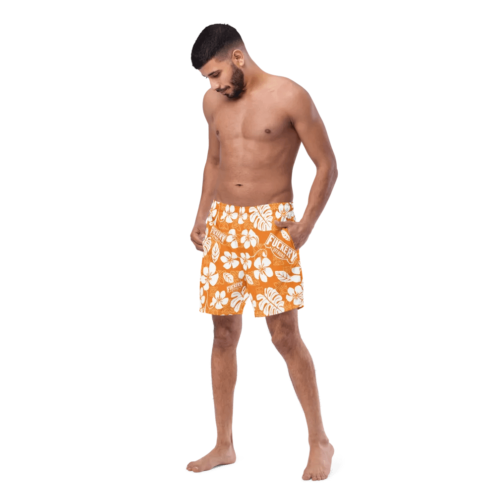 Fuckery Offroad Mens Hawaiian Shorts - Orange product image (7)