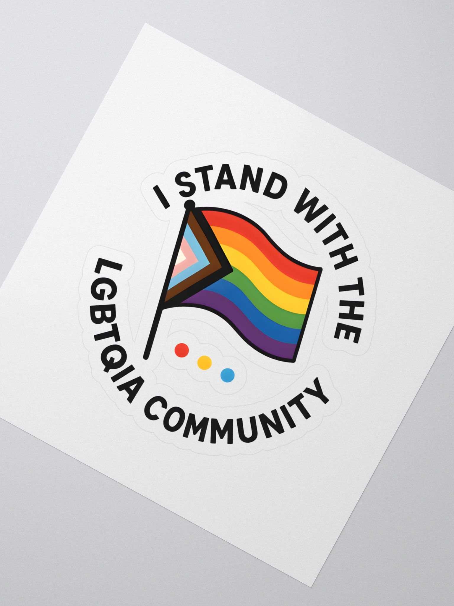 Stand With Pride Kiss Cut Stickers product image (2)