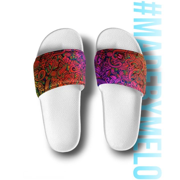 Rainbow Space Scribble - Women's Slides | #MADEBYMELO product image (2)