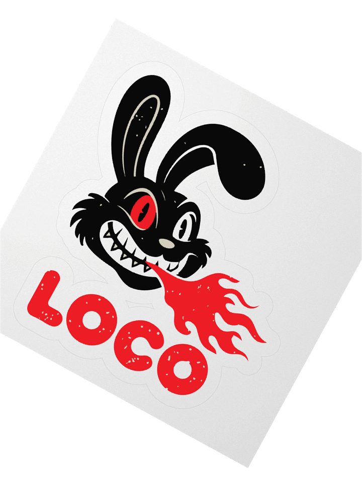 LOCO Rabbit Kiss Cut Stickers product image (2)