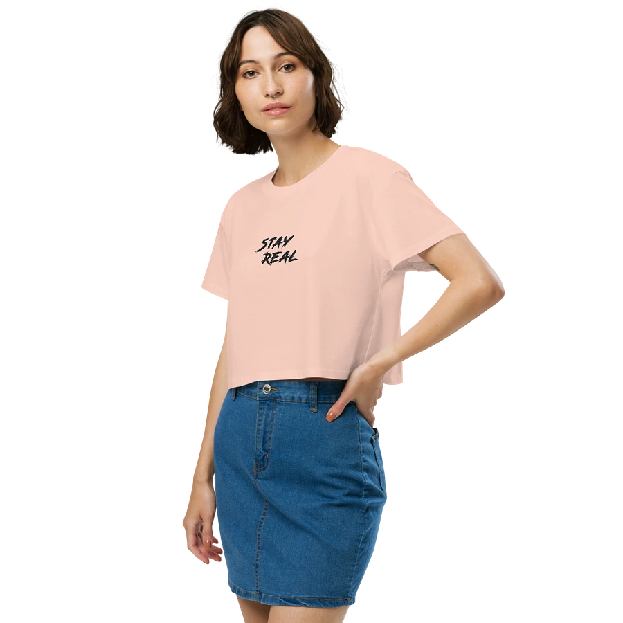 Stay REAL Embroidered Crop Top product image (9)