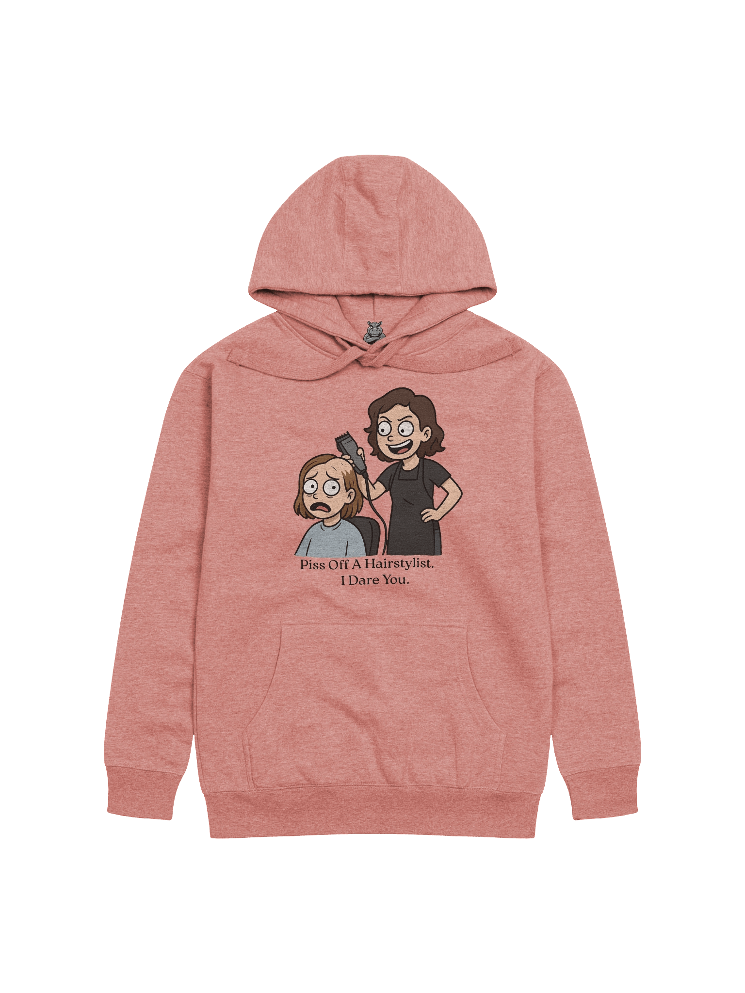 “Piss Off A Hair Stylist. I Dare You.” Funny Stylist Hoodie | Sarcastic Hairdresser Hoodie product image (3)