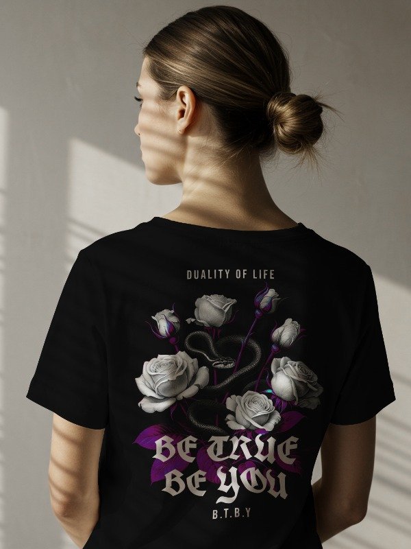 DUALITY OF LIFE SNAKE & ROSE HEAVY CHAMPION BTBY (BE TRUE BE YOU) product image (2)