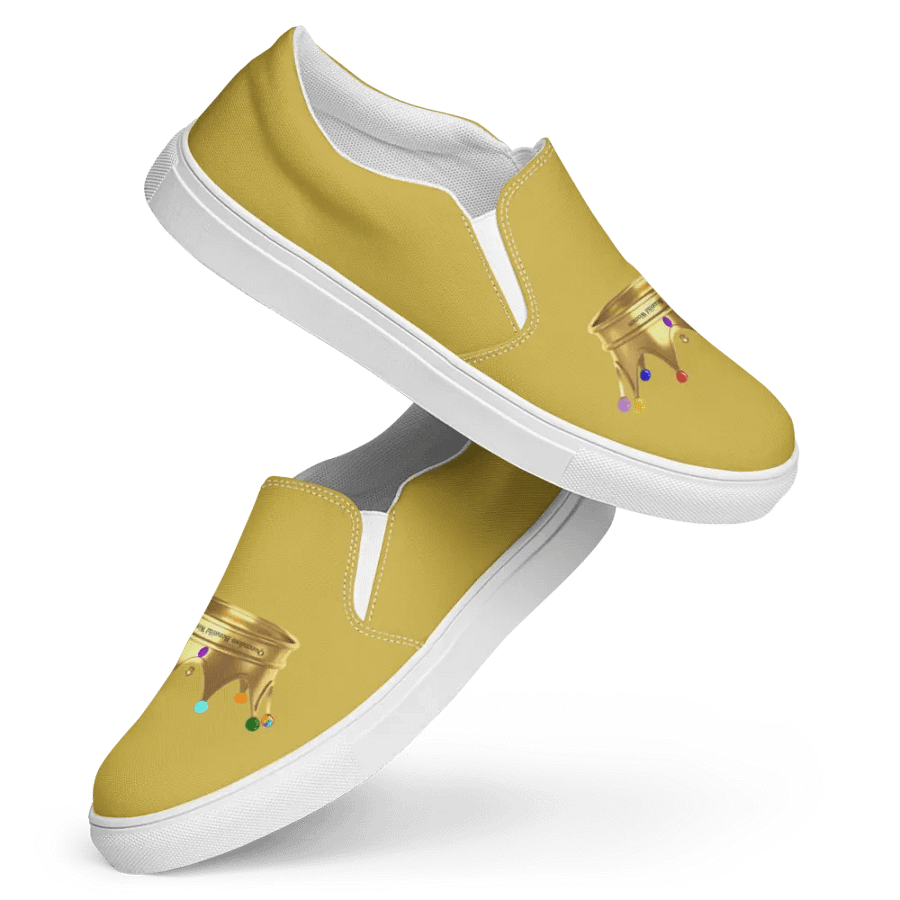 Queendom Beautiful Women Crown Canvas Shoes /GoldTM) product image (4)