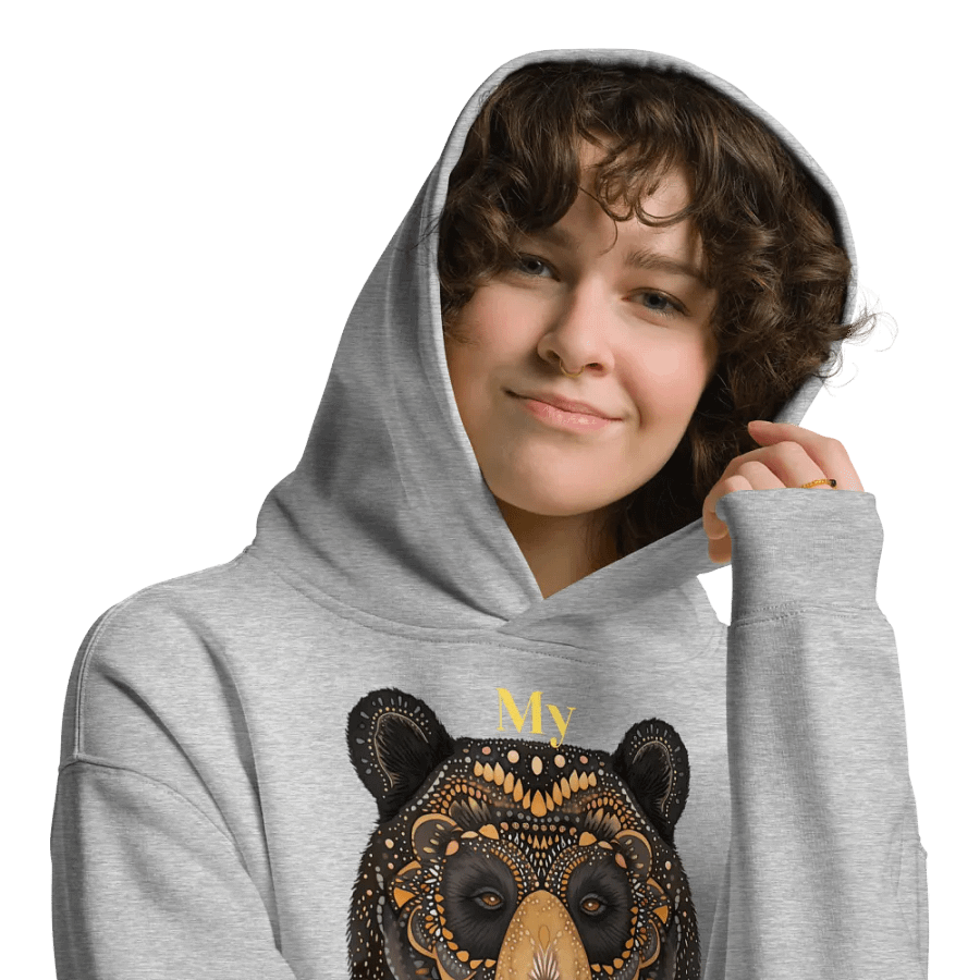 Spirit Animal Bear Oversized Hoodie product image (36)