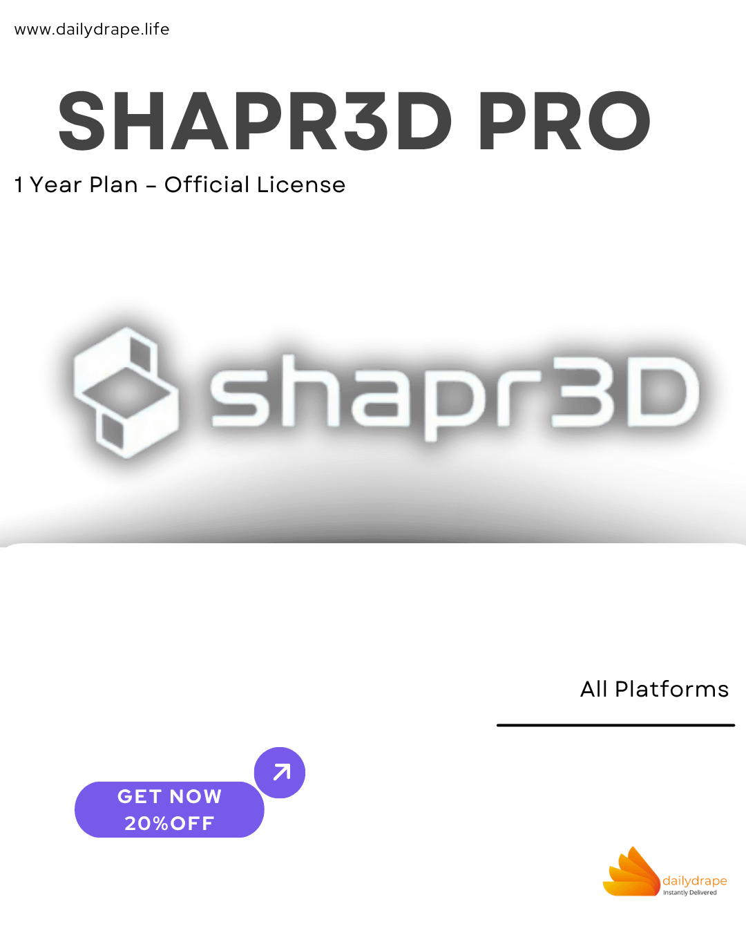 Shapr3D Pro – 1 Year Plan • Official License product image (2)