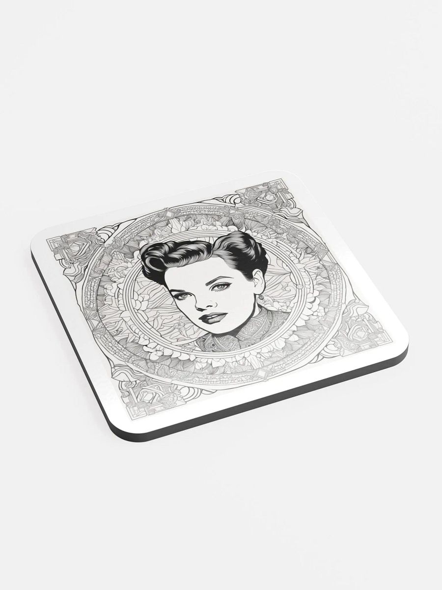 Ornate Femme Fatale Cork Coaster product image (2)