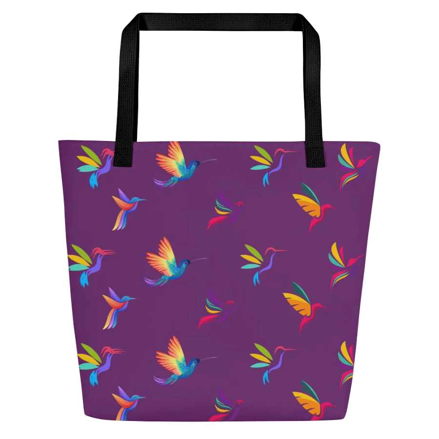 Vibrant hummingbird Dreams Tote Bag for birdlovers product image (1)