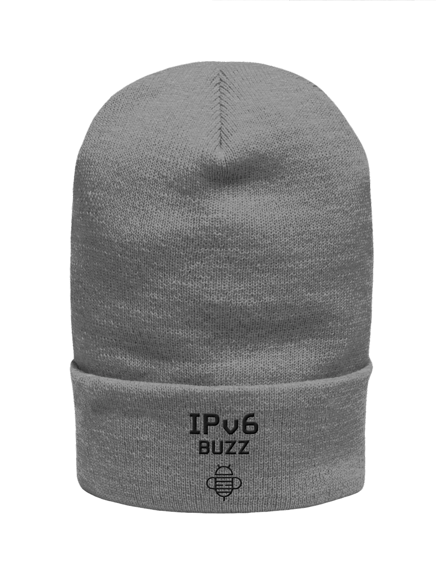 IPv6 Buzz Cuffed Beanie - Black Logo product image (3)