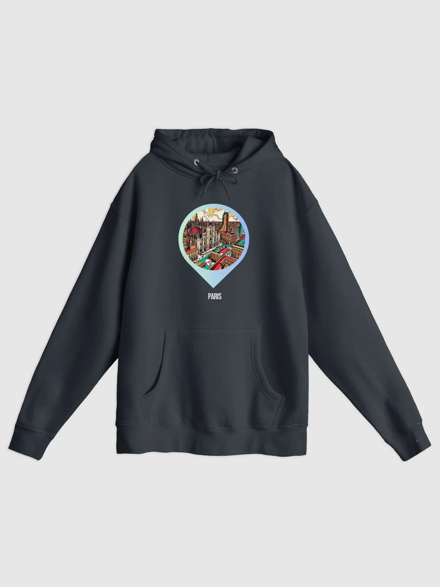Lane Seven Premium Pullover Hoodie | AI Design Paris city product image (2)