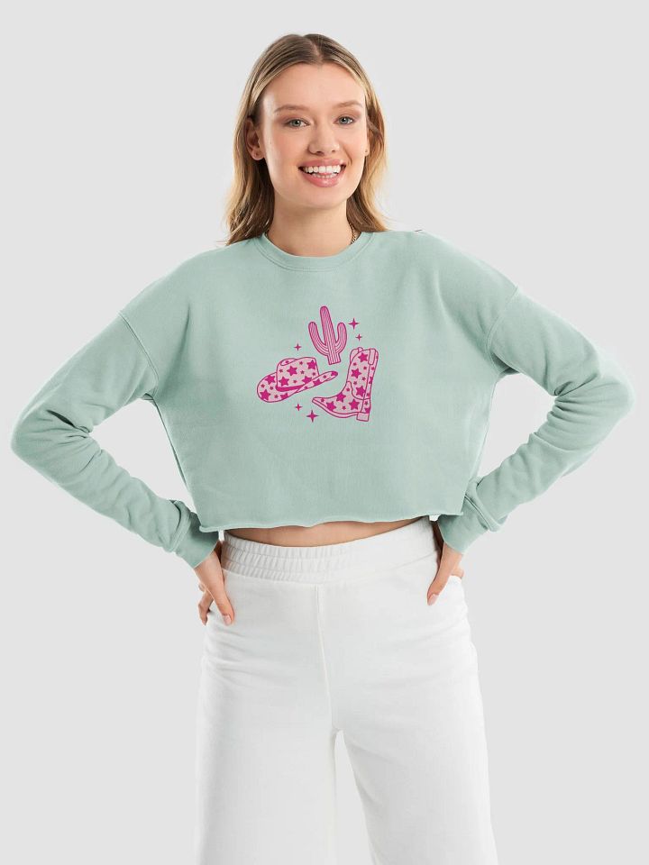 Star Cowgirl Women's Fleece Crop Sweatshirt product image (13)