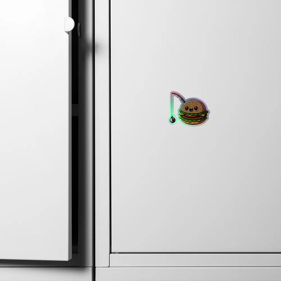 Whimsical Burger Holographic Sticker Sheet product image (6)