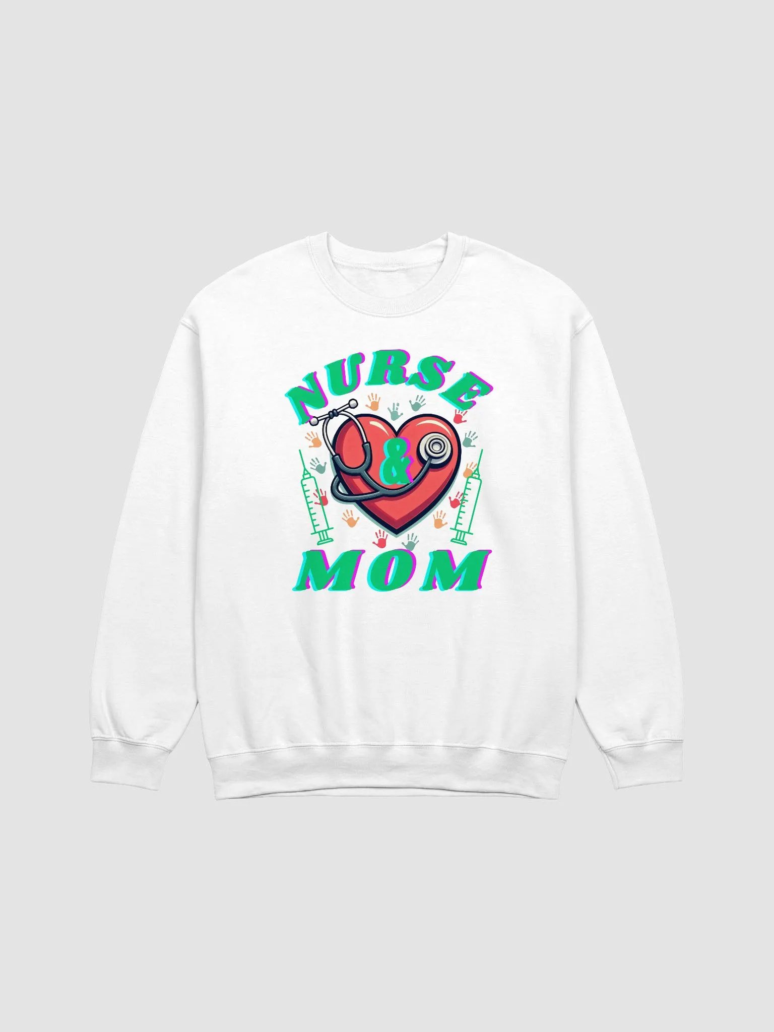 Heartfelt Nurse & Mom Crewneck Sweatshirt product image (6)
