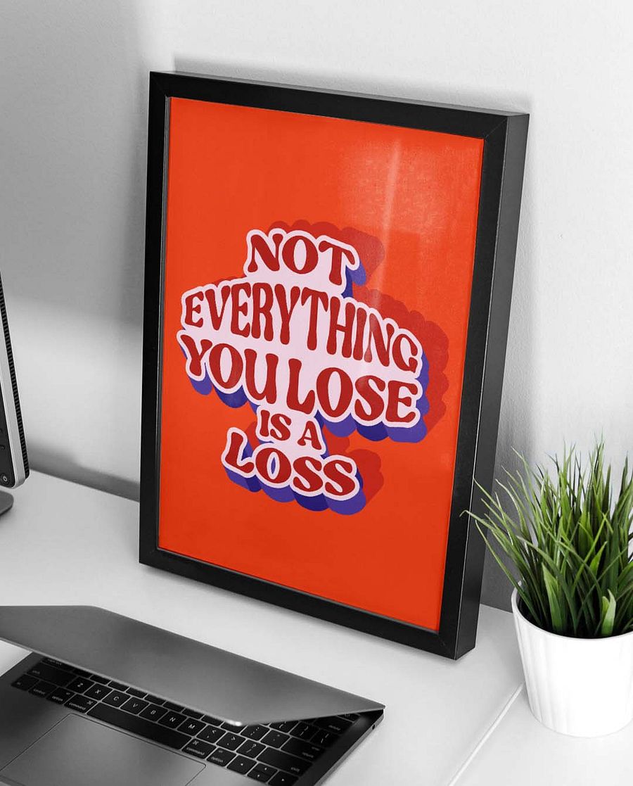 Not Everything is A LossQuote Affirmation Printable Wall Art Decor - Instant Download product image (2)
