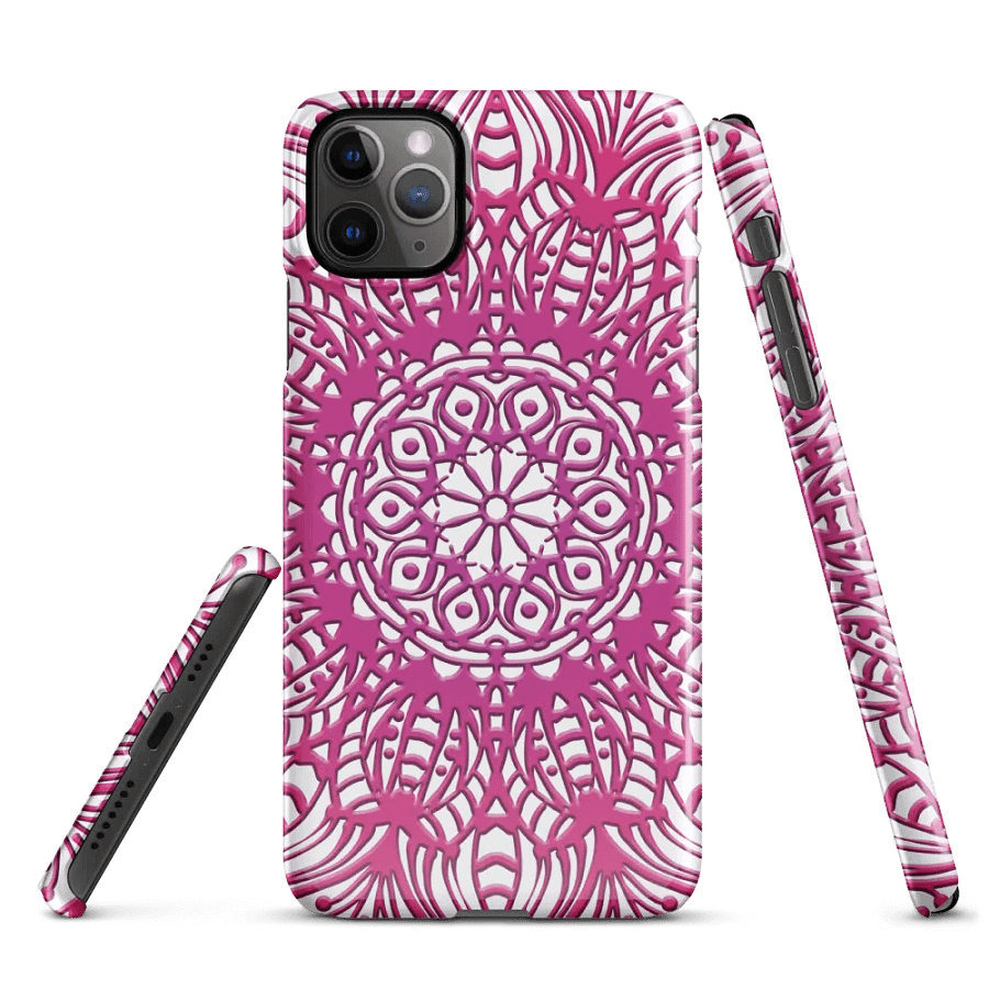 Pink romantic mandala phone case product image (3)