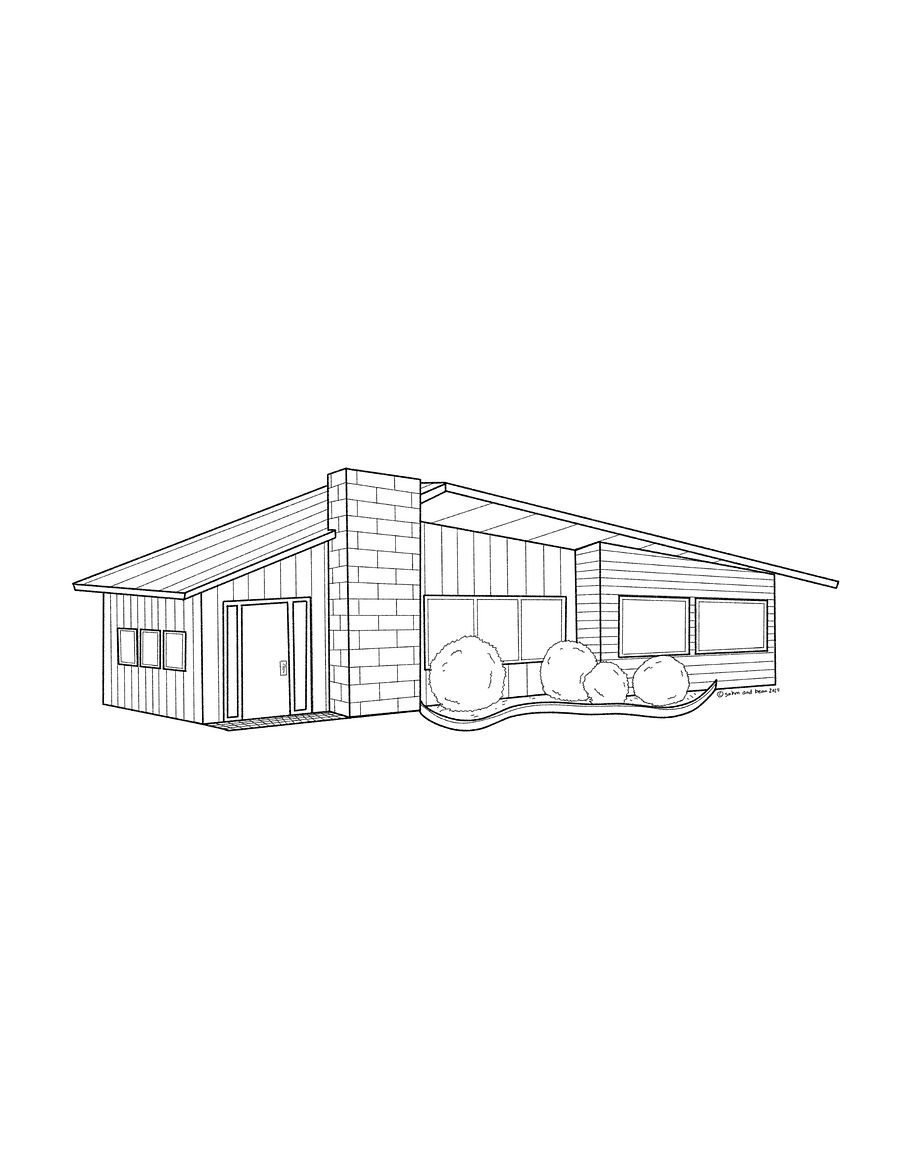 Coloring Like a Nerd - Free Coloring Sheet PDF for the Architecturally Inclined product image (3)