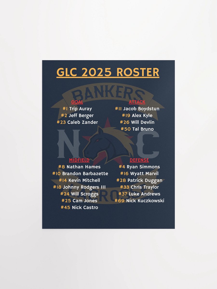 GLC 2025 Roster Poster product image (1)
