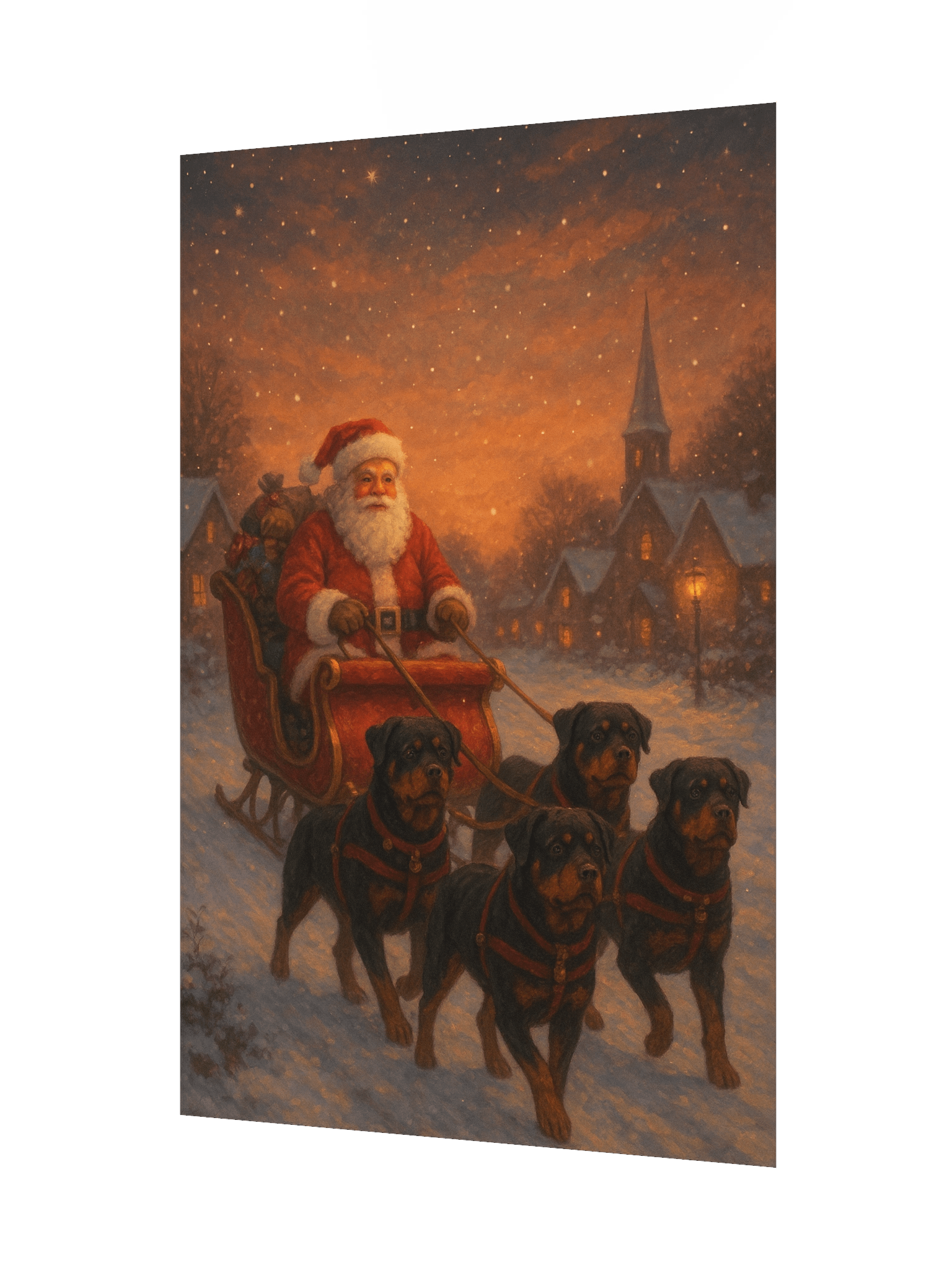 Rottweiler's Christmas Eve Poster product image (7)