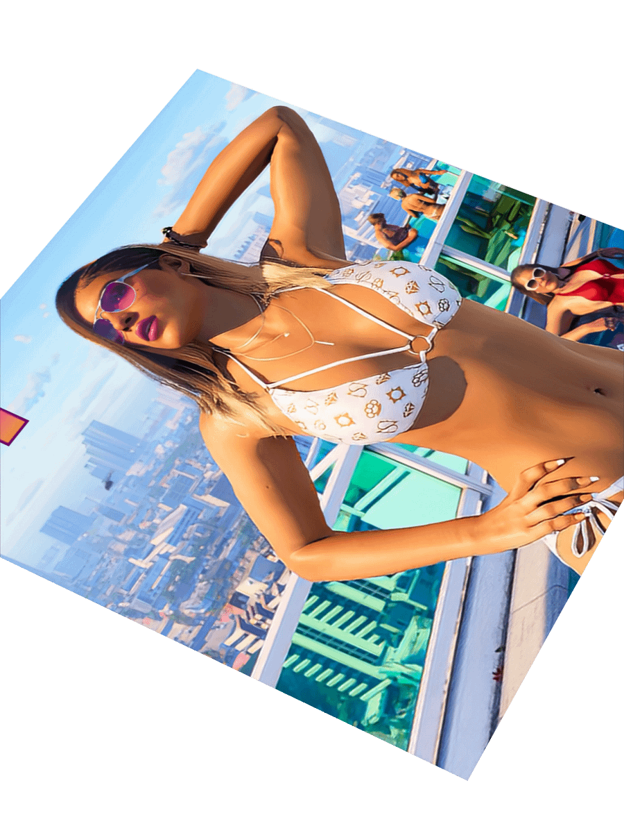 GTA VI Lucia Rooftop Sticker Set product image (7)