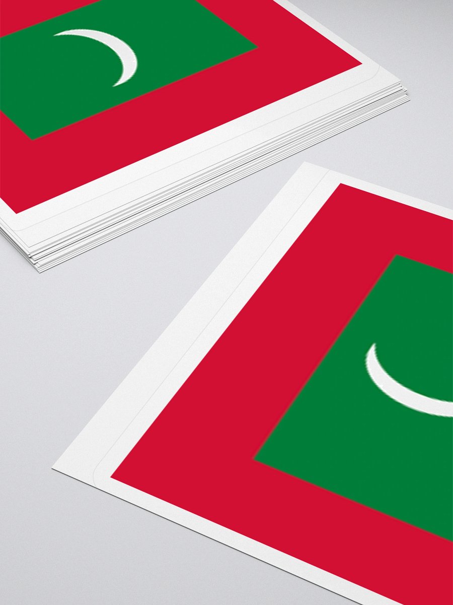Maldives National Flag Sticker - Premium Vinyl Travel Souvenir product image (10)