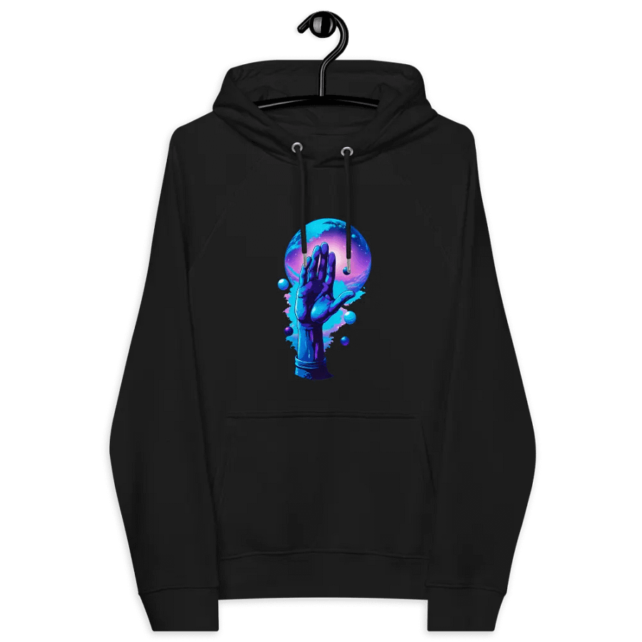 [Hand of Mysteries 2] - Unisex Eco Raglan Hoodie product image (9)