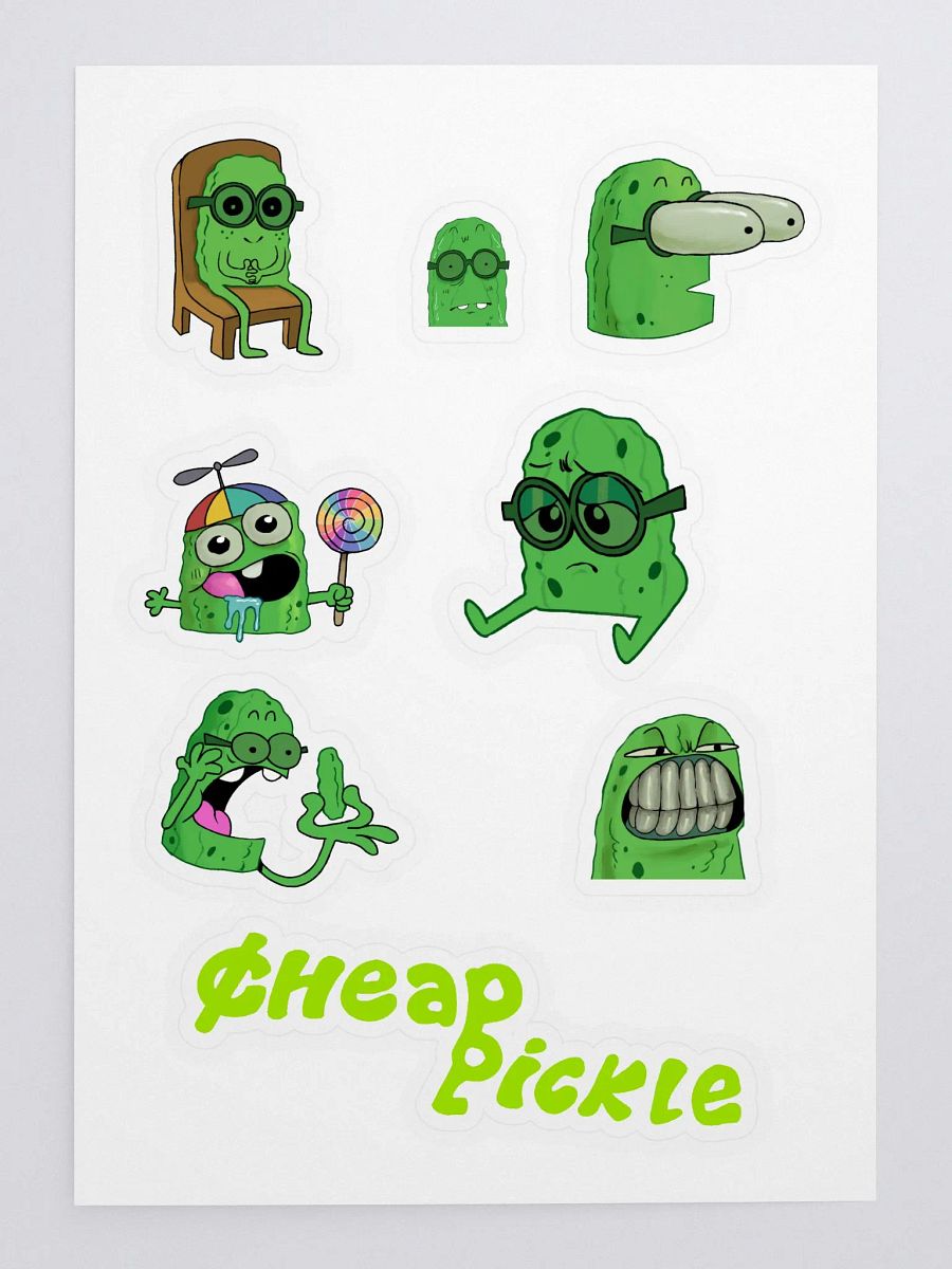 Pickle Sticker Sheet product image (3)