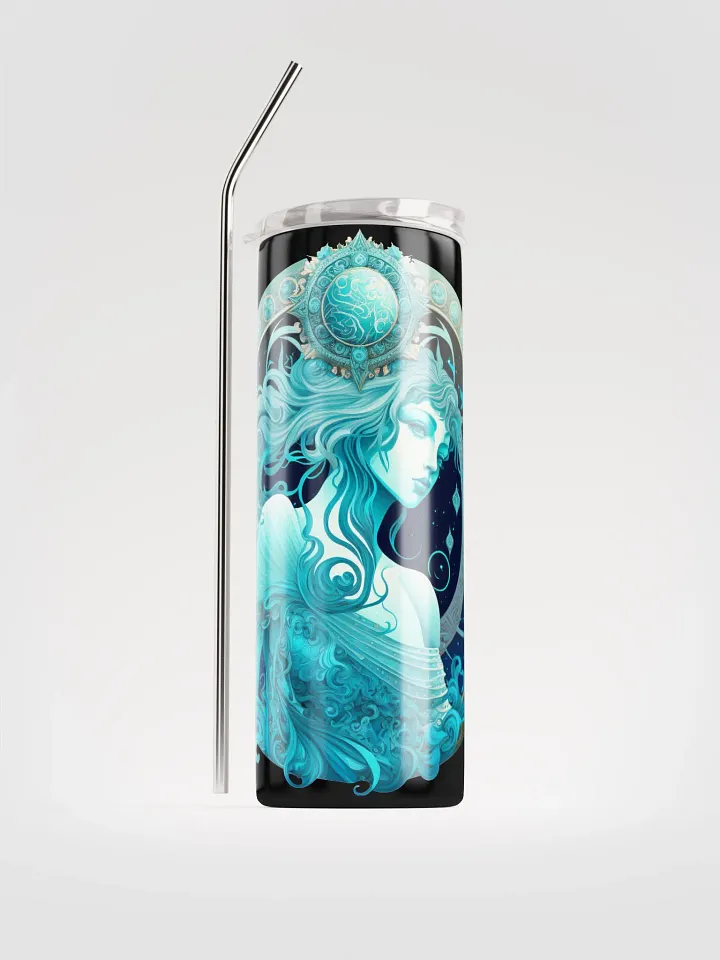 Aquarius Aqua Elegance: Stainless Steel Tumbler in Celestial Hues! ♒💧 product image (1)