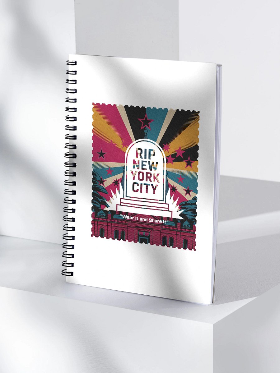 "RIP NYC" Full Color Spiral notebook product image (4)