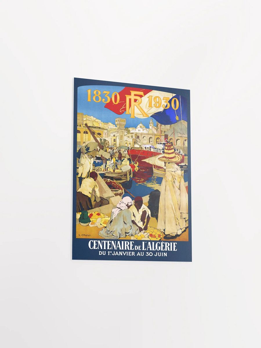 Algeria. Centenaire de l'Algérie 1930. French poster, 1930 — retro vintage travel poster, retro travel art, retro travel wall art product image (8)