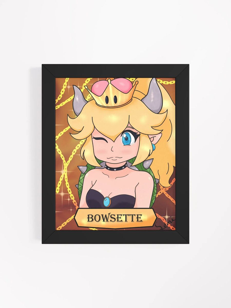 Royal Bowsette Framed Matte Poster product image (4)