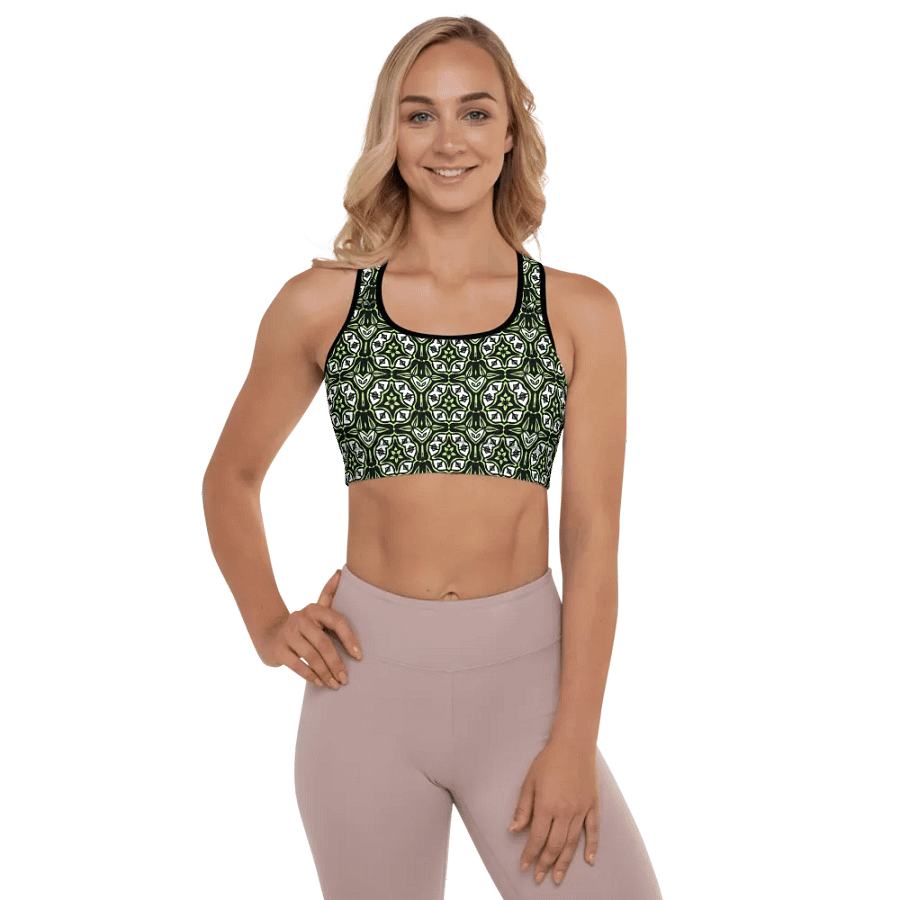 Agender Abstract (3) - Padded Sports Bra product image (1)