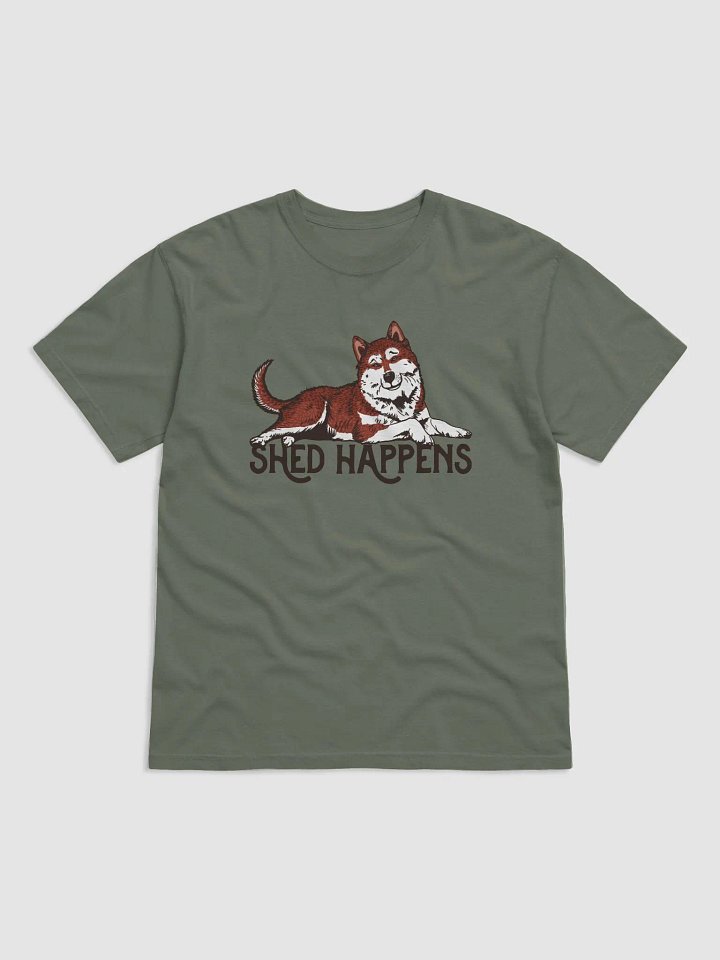 Shed Happens T-Shirt of a Siberian Husky (Red) | Funny T-Shirt for Siberian Husky Paw-rents product image (1)