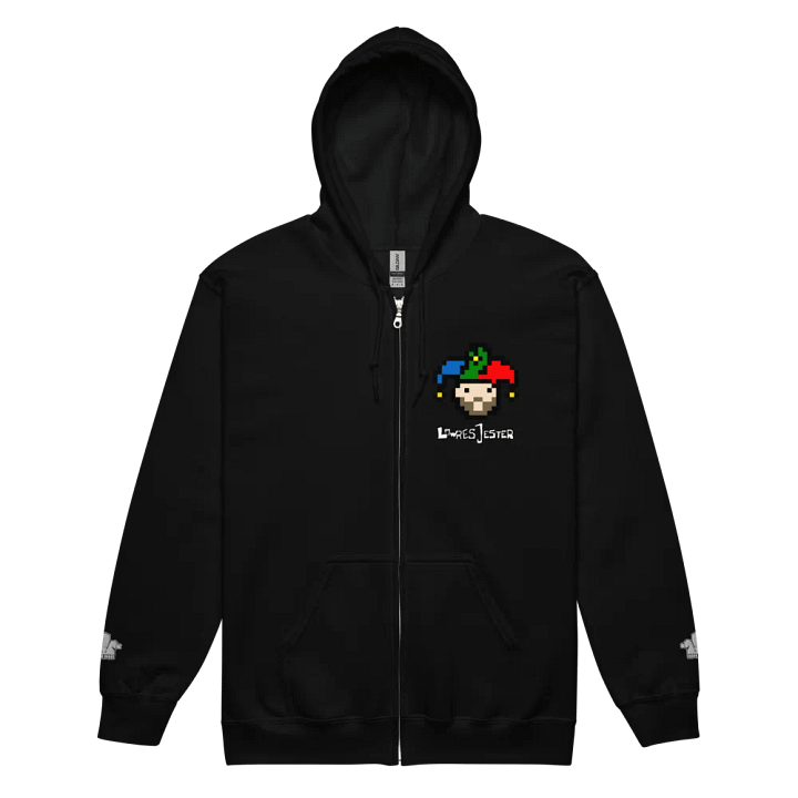 Pixelated Jester Zip Hoodie product image (8)