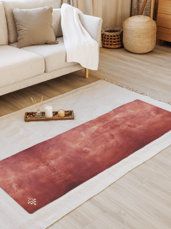 Abstract Grunge intense red Yoga Mat product image (2)