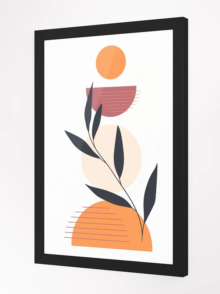 Abstract Botanical Harmony Framed Poster product image (2)